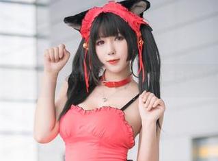 w黑米粥w的狂三内衣COS套图，燃烧你的夏日幻想！.txt
